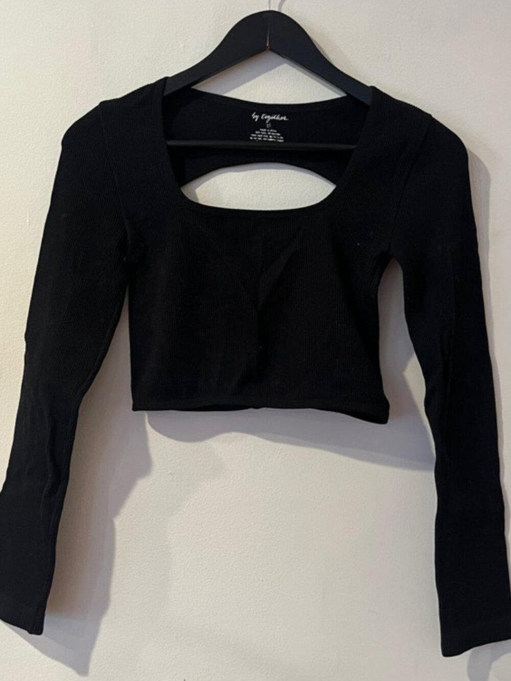 Black Cutout Top